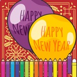 Happy New Year Coloring Games Painting for kids