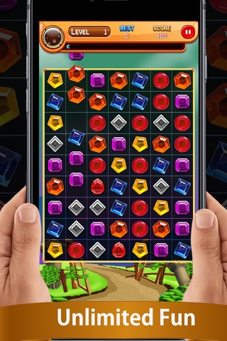 Crystal Mania Match 3 Unlimited Puzzle screenshot 2