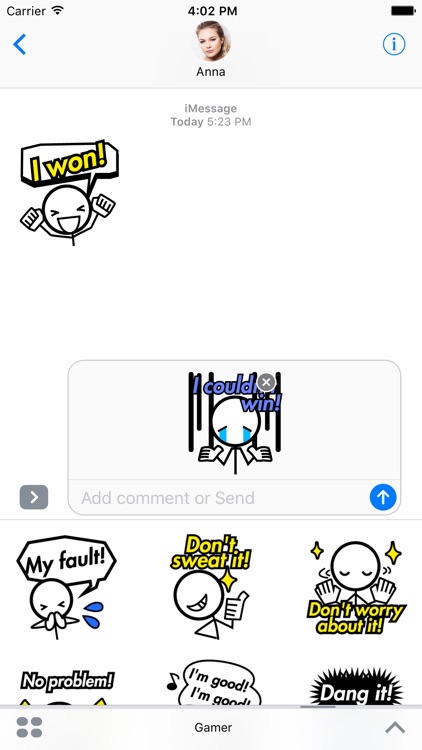Gamer Sticker - Expressions for Video Game Players