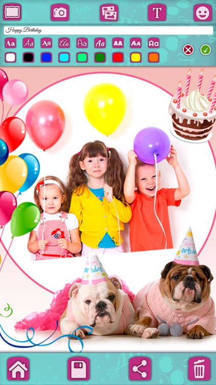 Birthday greeting cards & stickers – Photo editor screenshot-3