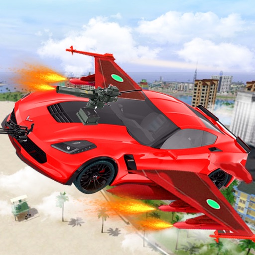 Futuristic Flying Car Drone Robot Wars iOS App