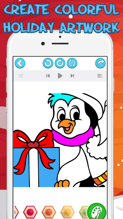 Christmas Coloring Games for Kids screenshot-3
