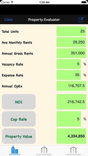 MRE: Multifamily Real Estate Calculator