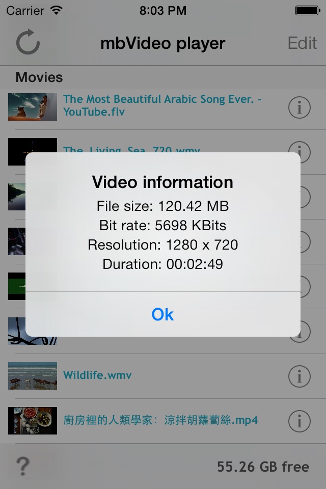 mbVideo - The Video Player screenshot 3