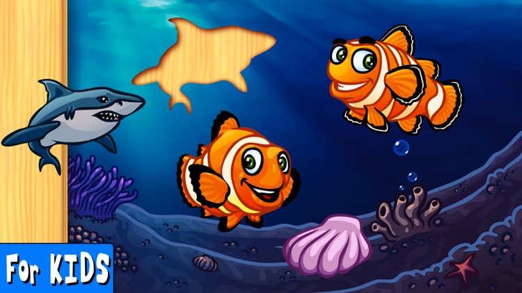 A Free Ocean Animals Puzzle for Kindergarten Kids