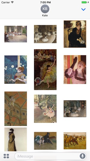 Edgar Degas Paintings for iMessage(圖2)-速報App