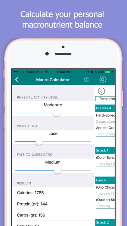 My Daily Macros Tracker + Macro Calculator + IIFYM