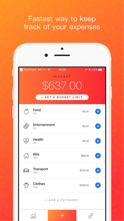 Blinq: Simple Expense Tracker Spendings Analytics screenshot-0