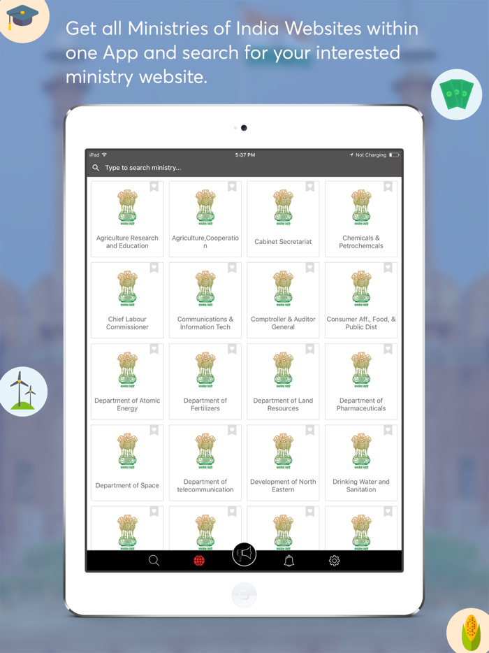 Notice and Tenders for Ministry of India