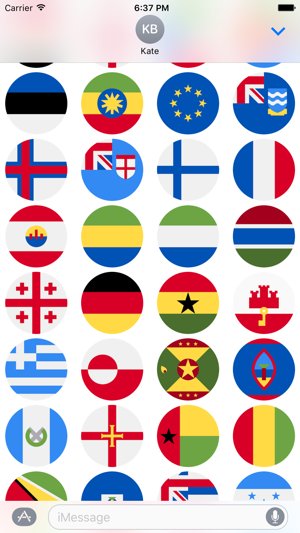 Flags Stickers -New Emoji for Texting in iMessage(圖3)-速報App