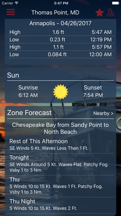 Buoycast: NOAA Marine Forecasts & NDBC Buoy Data