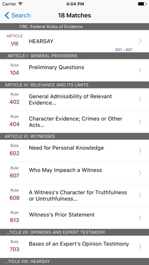 Federal Rules of Evidence (LawStack's FRE)(圖5)-速報App