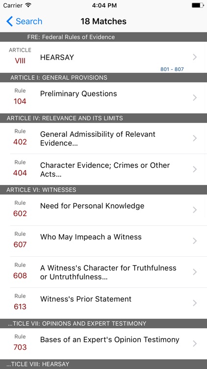 Federal Rules of Evidence (LawStack's FRE) screenshot-4