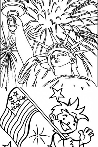 4th July Independence Day Coloring Pages screenshot 3