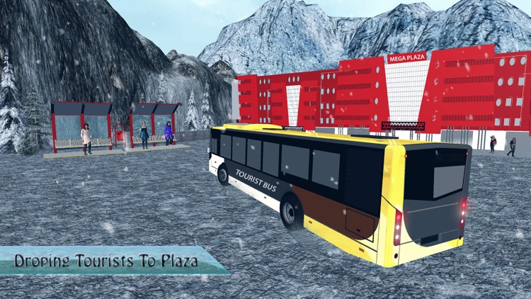 Offroad Tourist Snow Bus Drive - Hill Climb screenshot-3