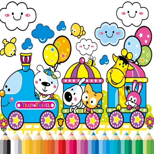 Train Coloring Book - Activities for Kid iOS App