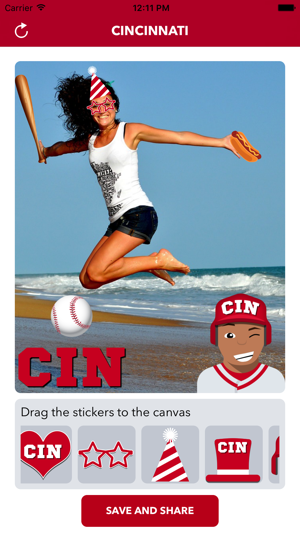 Cincinnati Baseball Stickers & Emojis(圖3)-速報App