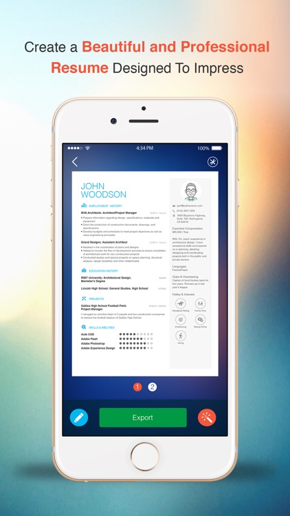 Resume: CV Builder & Designer For Your Job Search