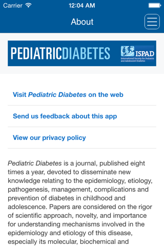 Pediatric Diabetes - náhled