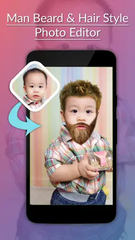 Game screenshot Man Beard & Hairstyle Photo Editor apk