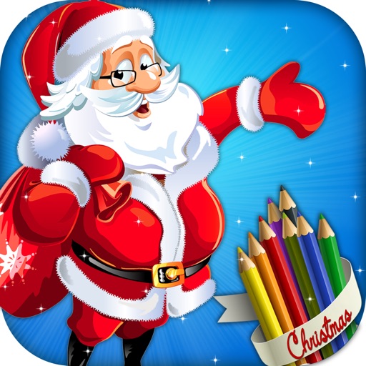 Kids Christmas Coloring Book - Free Kids game Icon