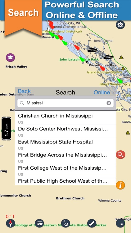 US Rivers GPS offline nautical chart for boaters screenshot-3