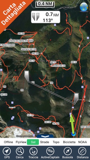 Alpi Apuane Parco Nazional GPS mappa Navigatore(圖3)-速報App