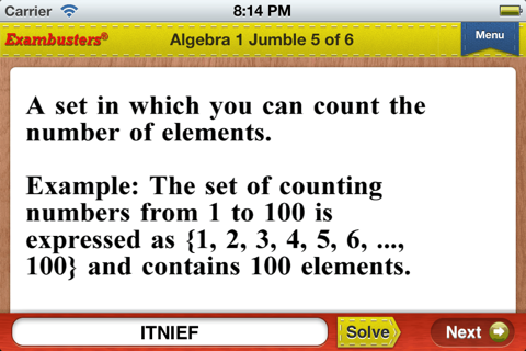 PSAT Prep Math Flashcards Exambusters screenshot 2