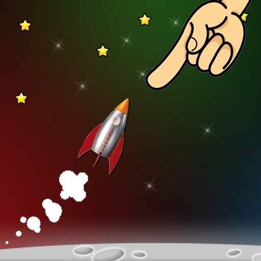 Missile rocket with fingers Icon