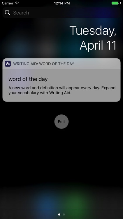 Writing Aid — Dictionary & Word of the Day widget
