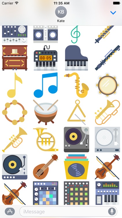 Music Stickers -Emoticons for Texting in Messenger