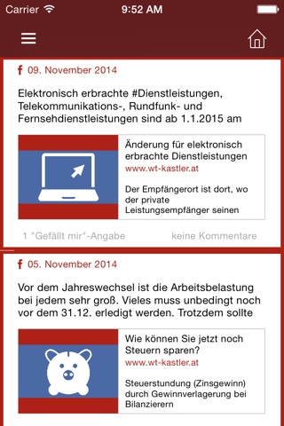 Kastler Wirtschaftstreuhand screenshot 2