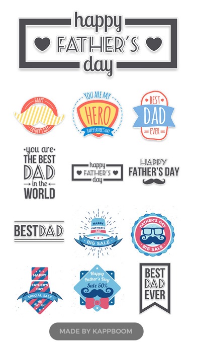 Happy Father's Day Stickersのおすすめ画像1