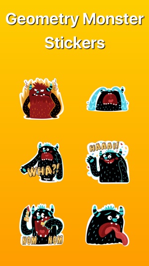 Geometry Monster for Dash - Stickers For iMessage(圖1)-速報App