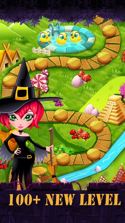 Rescue witch & monster puzzle