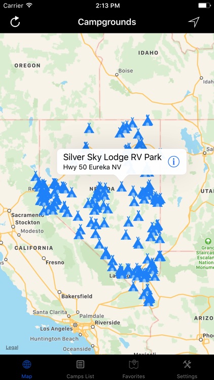 Nevada – Campgrounds & RV Parks
