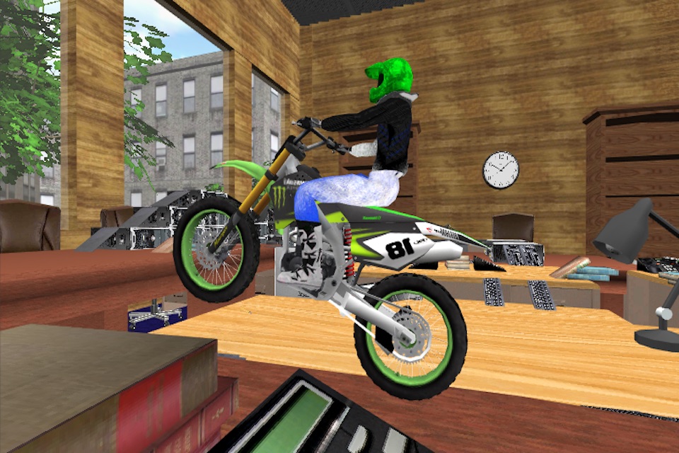 Office Bike Stunt Racing Sim-ulator screenshot 2