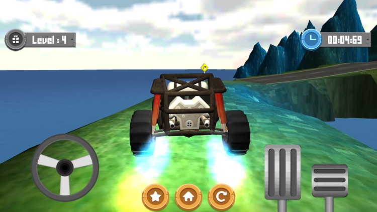 Car Hill On The Road 3D