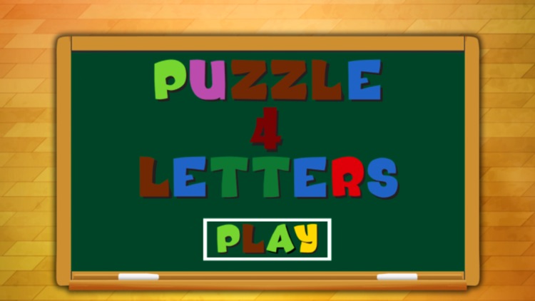 Puzzle 4 Letters Learn English Words for Kids