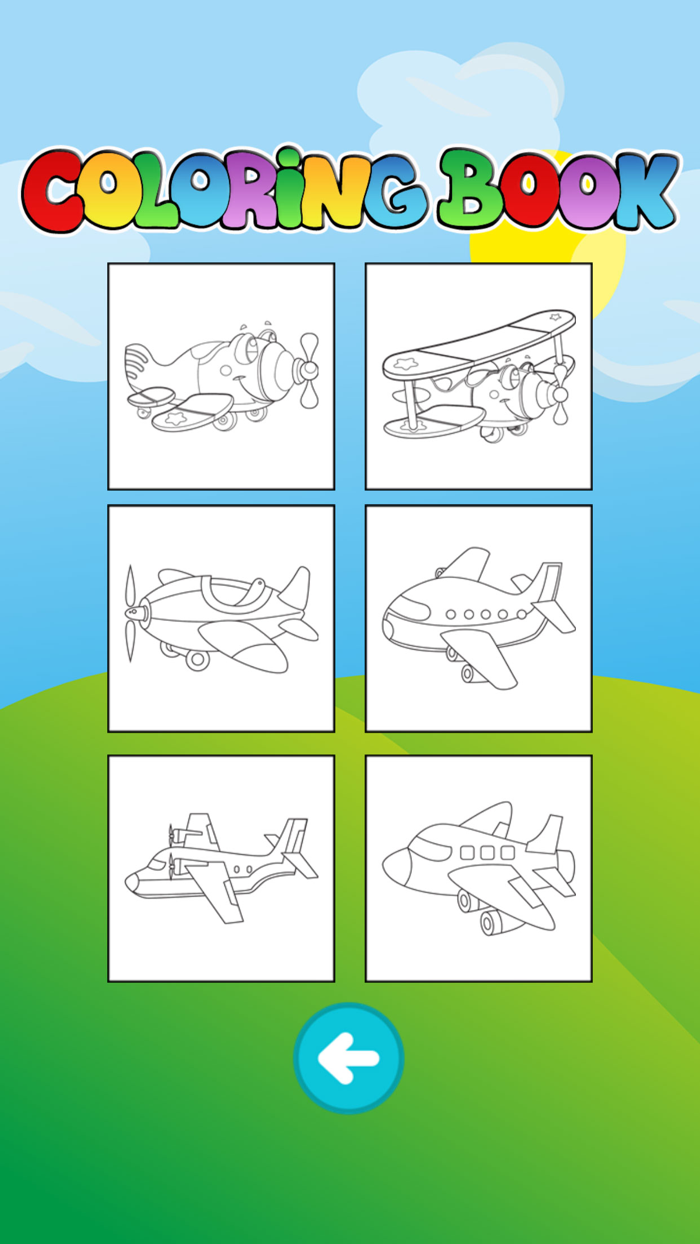 Airplane Coloring Book For Kids and Toddlers Free