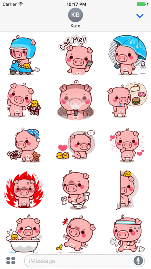 Miss Piggy - Cute pig stickers for iMessage(圖1)-速報App