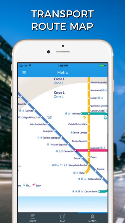 Lisbon Travel Guide with Offline Street Map screenshot-4