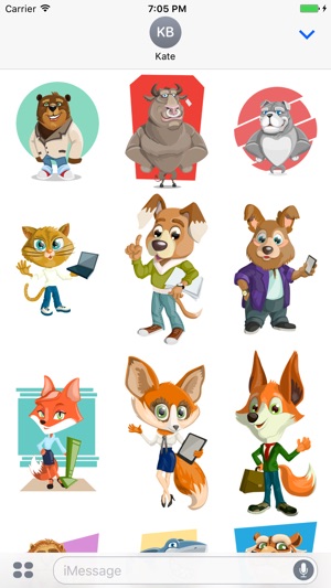 Office Animal Stickers for iMessage(圖1)-速報App