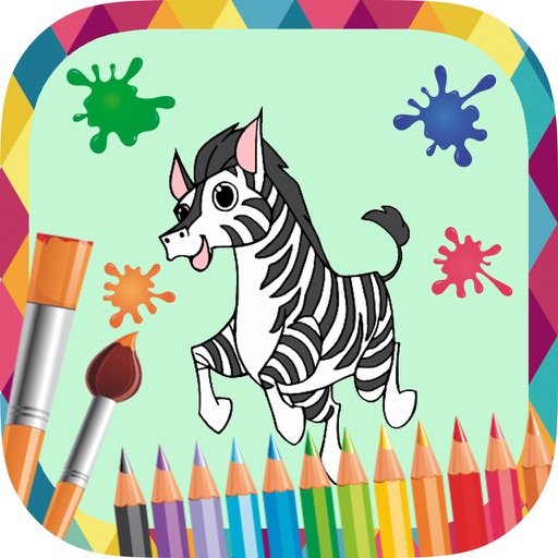 Animals to paint - coloring book to draw