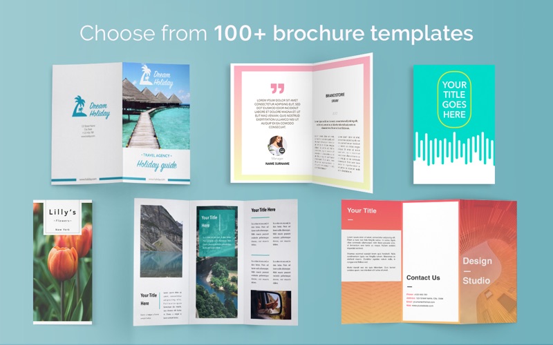 Brochure Templates 100 Brochures For Pages App Price Drops