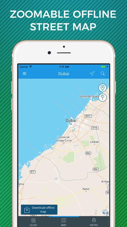 Dubai Travel Guide with Offline Street Map