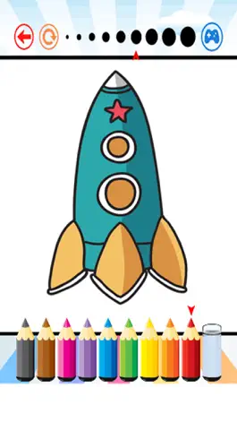 Game screenshot Spaceships Coloring Book - Activities for Kid mod apk
