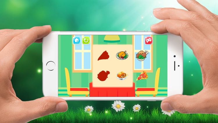 Food Shadow Puzzles,Drag and Drop Puzzle for Kid