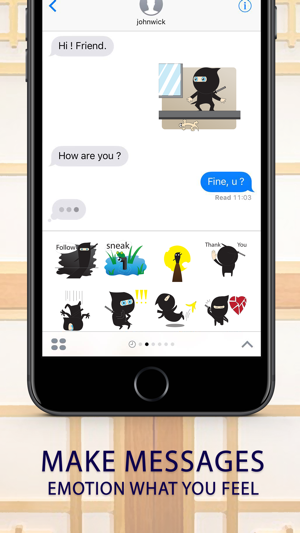 Ninja boy Stickers for iMessage(圖2)-速報App