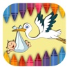 Baby And Bird Coloring Book Game Free Education
